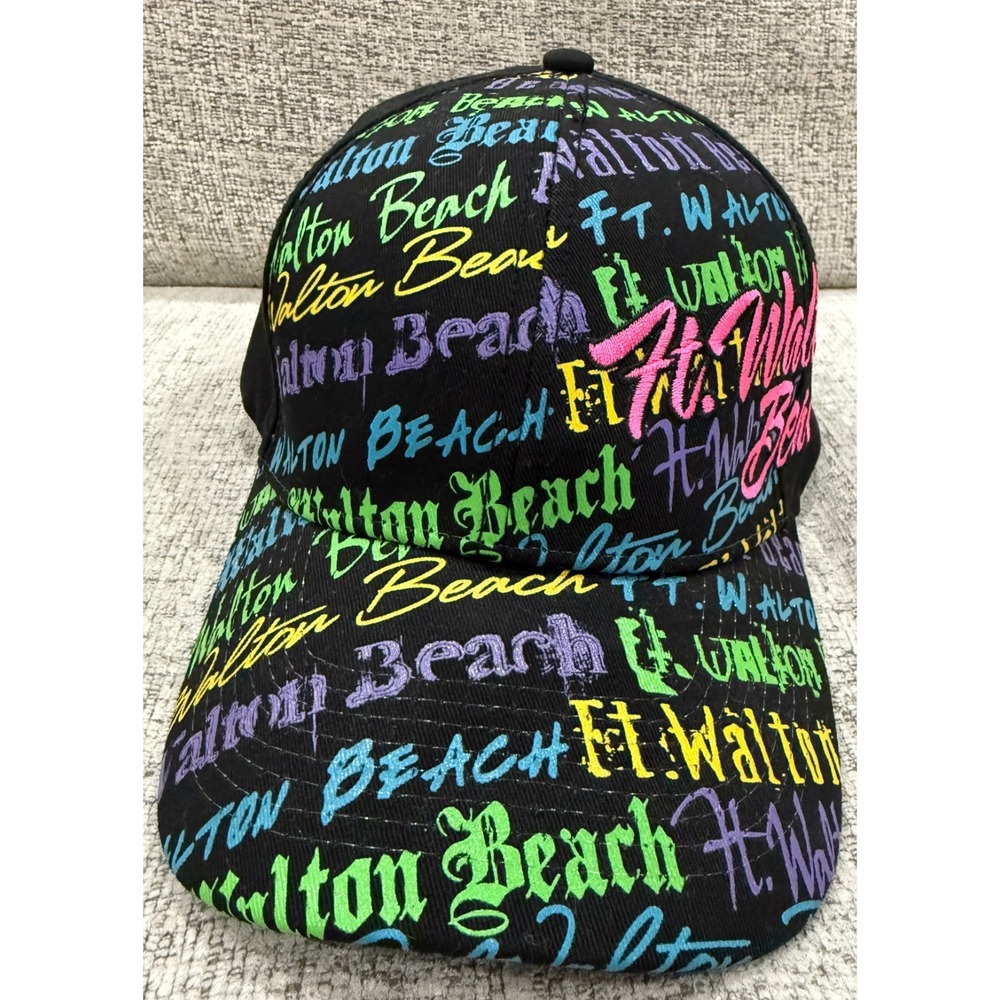 Unisex Mens Womens Marco Destin Graffiti  Cap/Hat Multi Colored Ft. Walton Beach